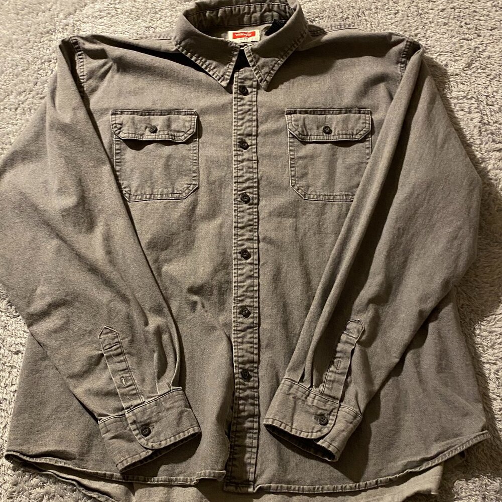 Wrangler Button Up Long Sleeve Shirt Size 2XL